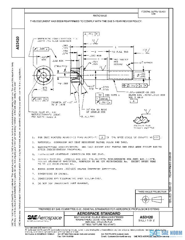SAE AS3420 PDF
