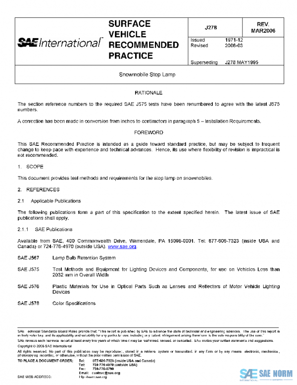 SAE J278_200603 PDF SAE J278_200603 PDF