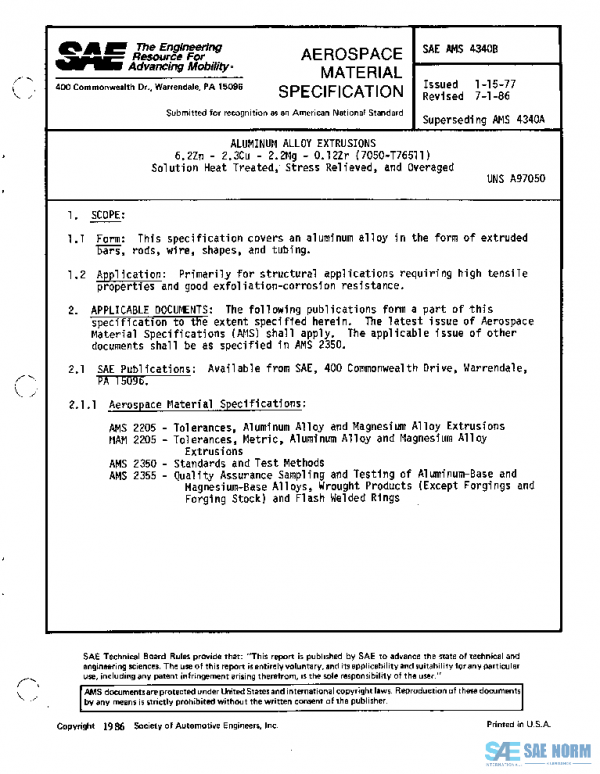 SAE AMS4340B PDF