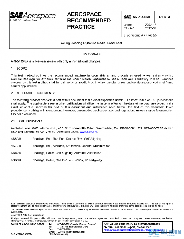SAE ARP5483/8A PDF
