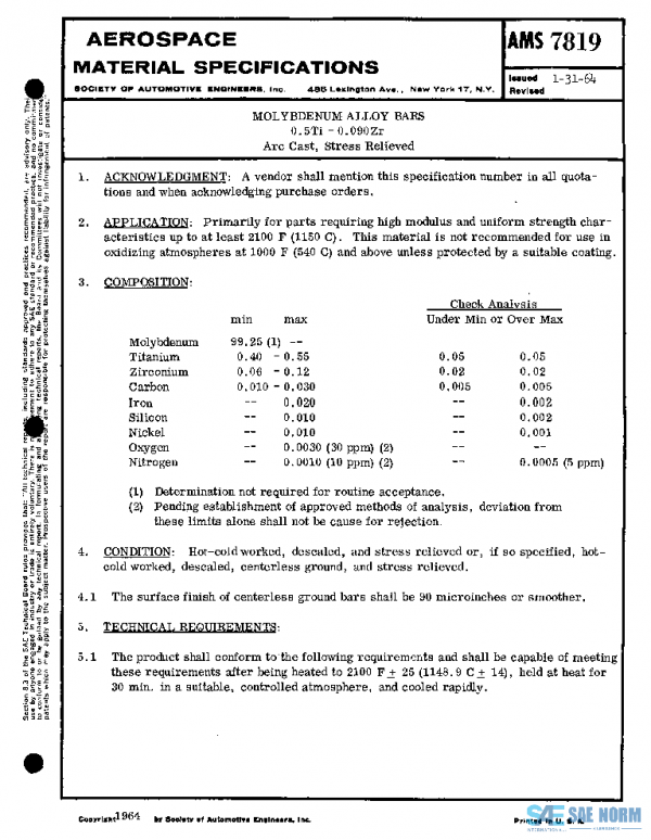 SAE AMS7819 PDF SAE AMS7819 PDF