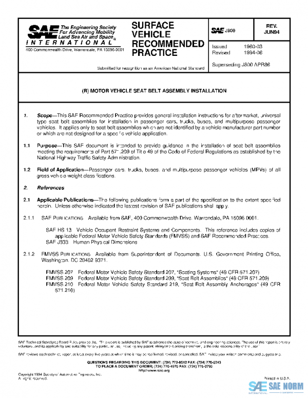 SAE J800_199406 PDF
