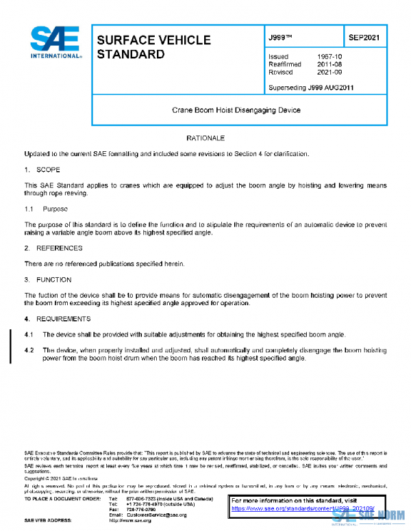 SAE J999_202109 PDF