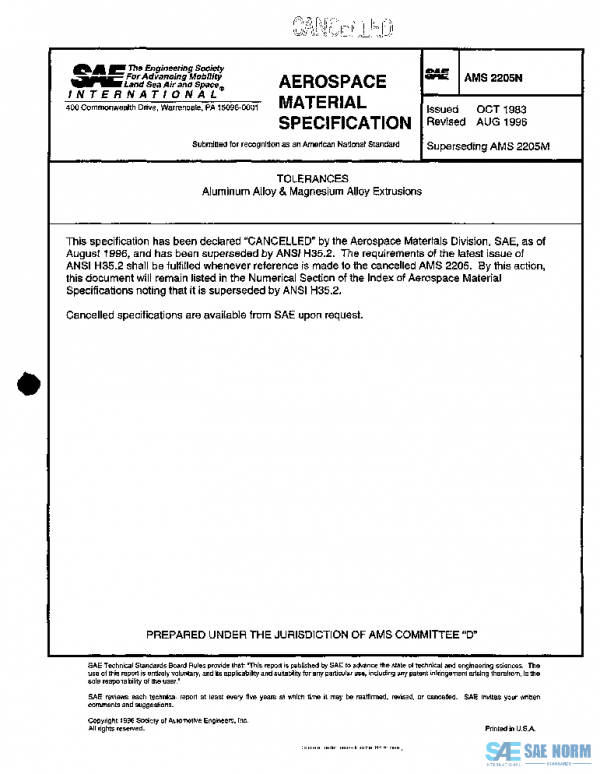 SAE AMS2205N PDF