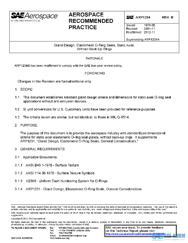 SAE ARP1234B PDF SAE ARP1234B PDF