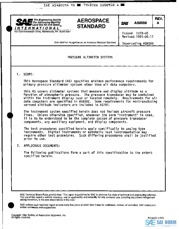 SAE AS8009A PDF