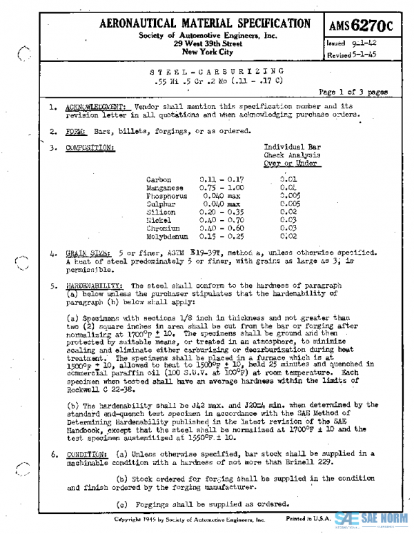 SAE AMS6270C PDF SAE AMS6270C PDF