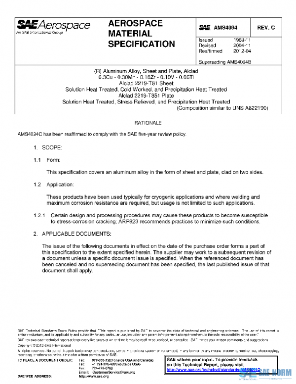 SAE AMS4094C PDF