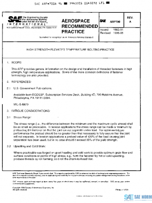 SAE ARP700A PDF