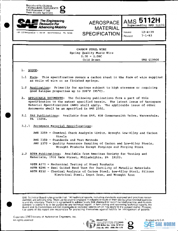 SAE AMS5112H PDF