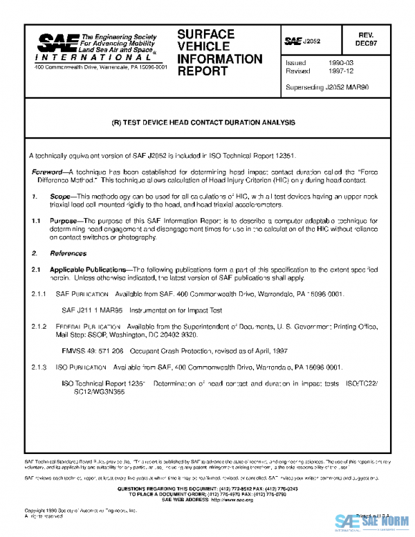 SAE J2052_199712 PDF