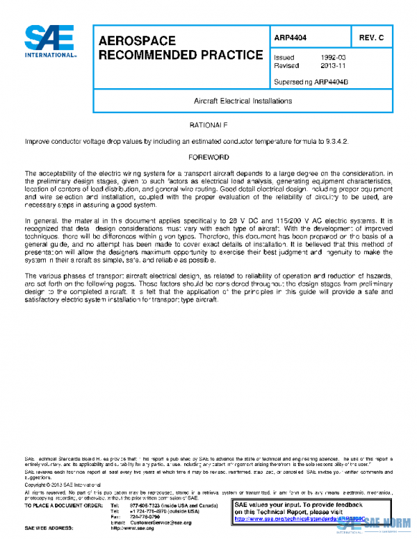 SAE ARP4404C PDF