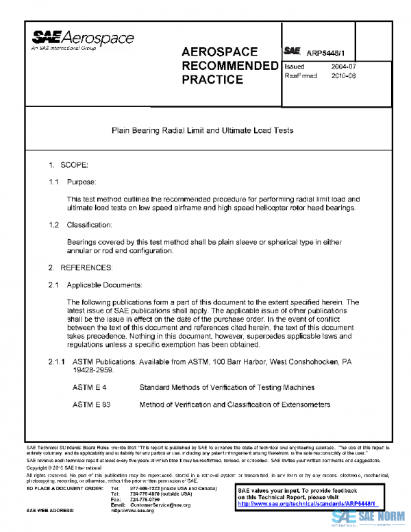 SAE ARP5448/1 PDF SAE ARP5448/1 PDF