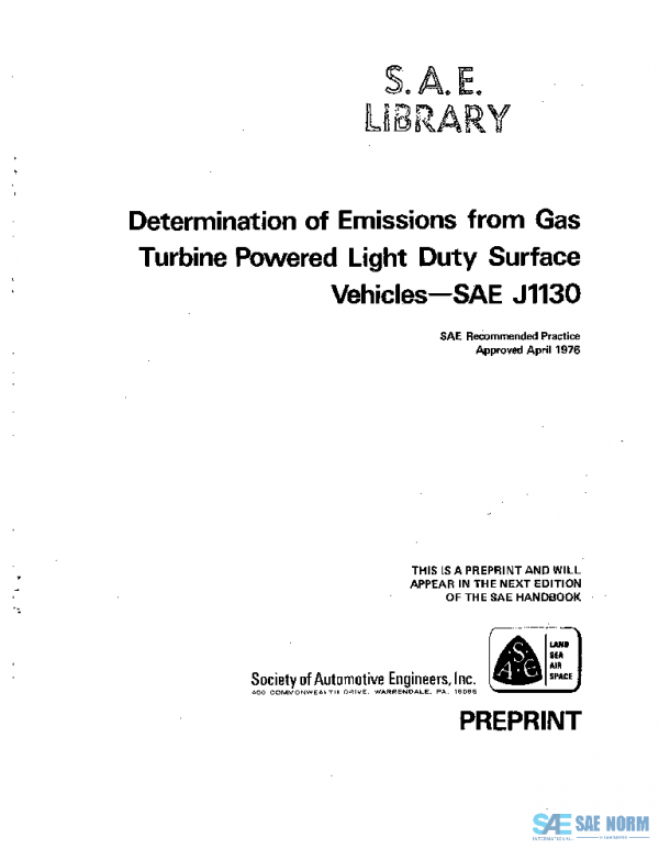 SAE J1130_197604 PDF SAE J1130_197604 PDF