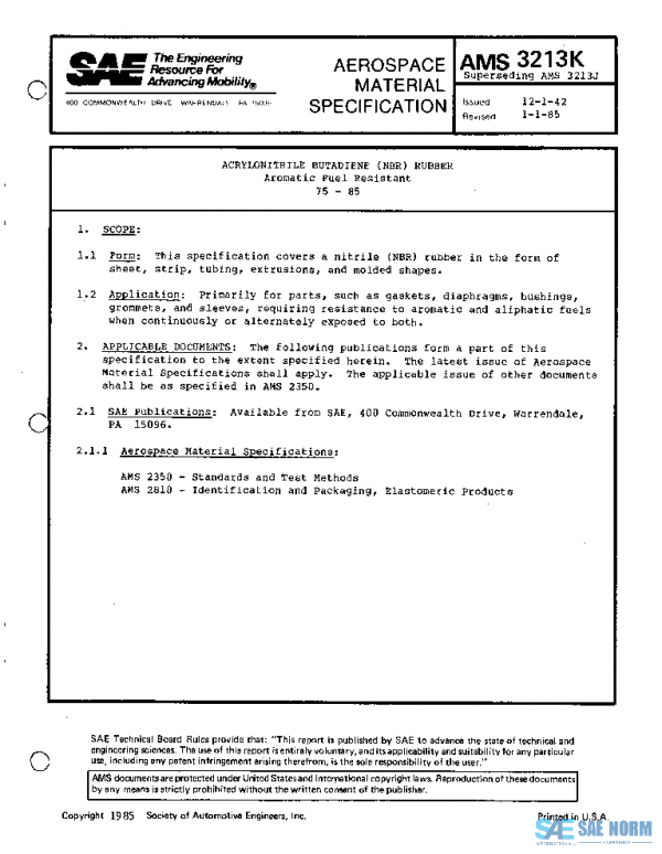 SAE AMS3213K PDF SAE AMS3213K PDF
