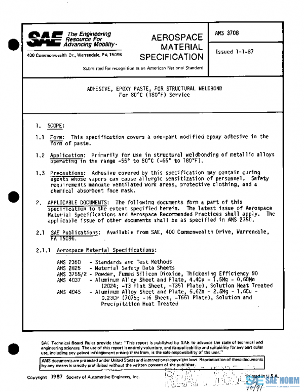 SAE AMS3708 PDF