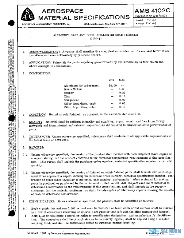 SAE AMS4102C PDF SAE AMS4102C PDF