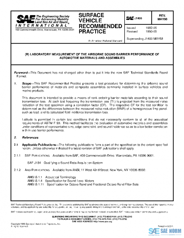 SAE J1400_199005 PDF