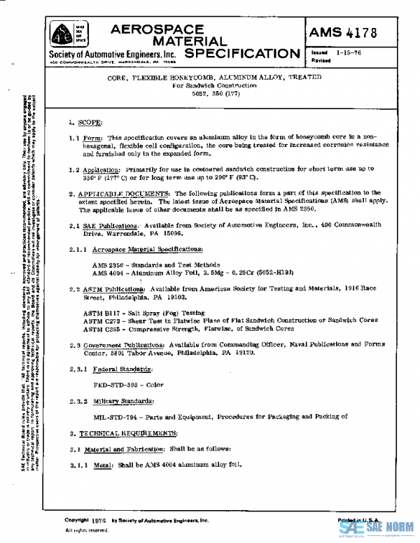 SAE AMS4178 PDF SAE AMS4178 PDF