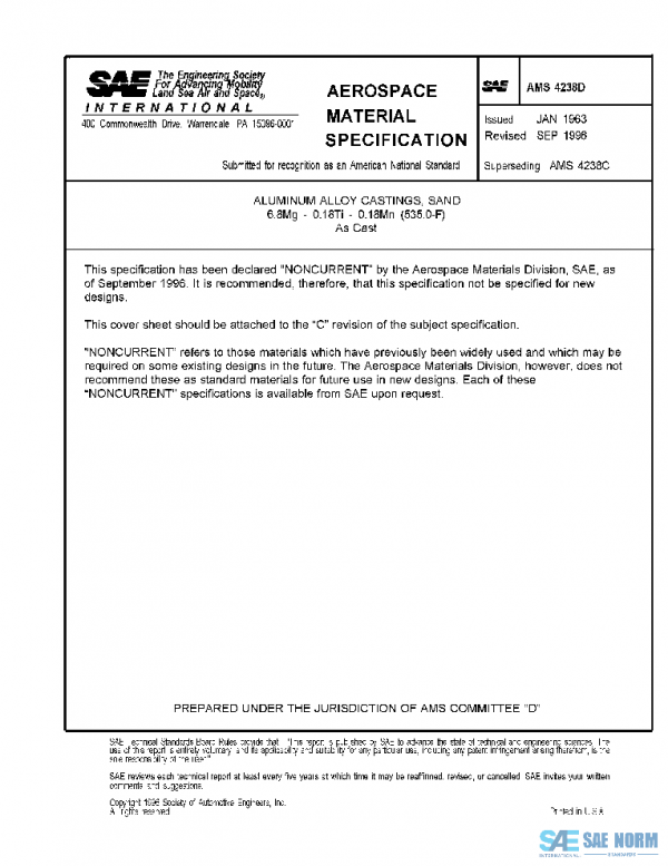 SAE AMS4238D PDF