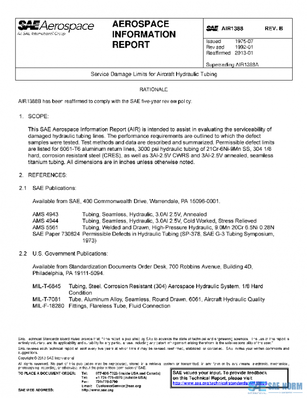 SAE AIR1388B PDF