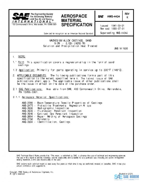 SAE AMS4434K PDF