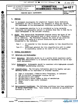 SAE ARP427 PDF