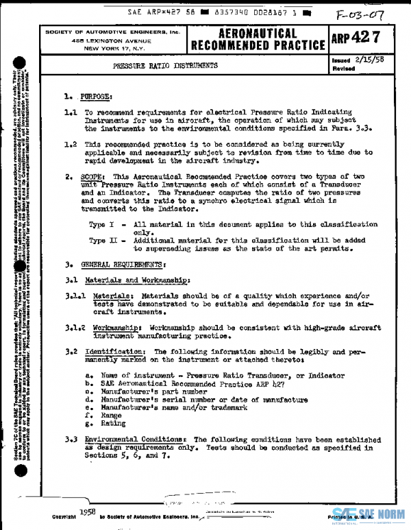 SAE ARP427 PDF