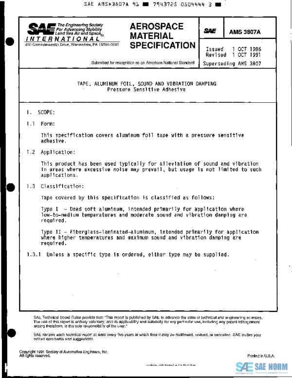 SAE AMS3807A PDF
