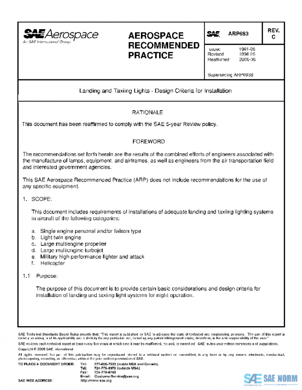SAE ARP693C PDF