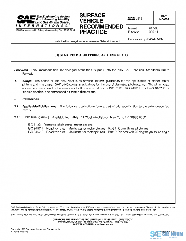 SAE J543_199511 PDF