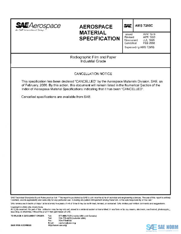 SAE AMS7295C PDF SAE AMS7295C PDF