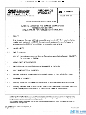 SAE AS7110/9 PDF