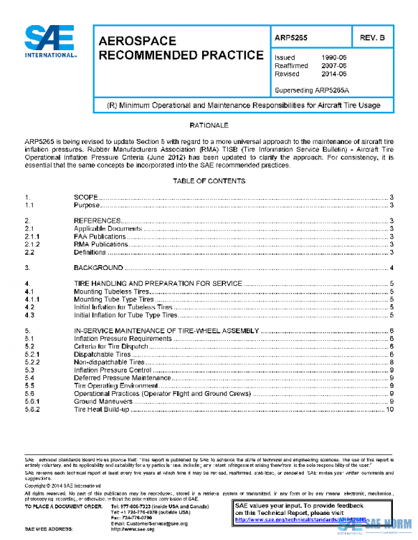 SAE ARP5265B PDF SAE ARP5265B PDF