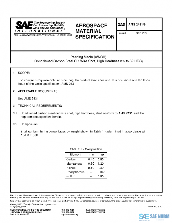 SAE AMS2431/8 PDF SAE AMS2431/8 PDF