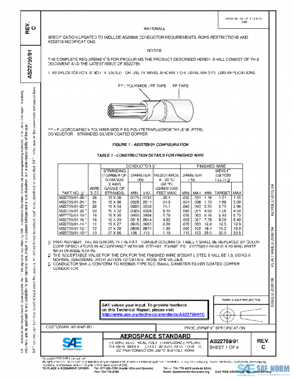 SAE AS22759/91C PDF SAE AS22759/91C PDF
