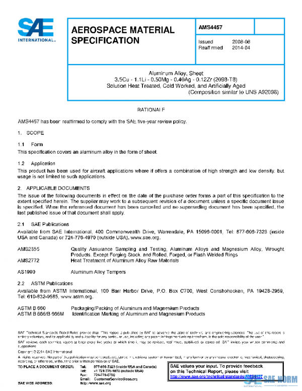 SAE AMS4457 PDF SAE AMS4457 PDF