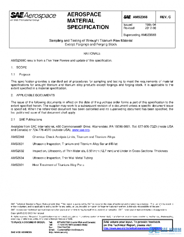 SAE AMS2368C PDF SAE AMS2368C PDF