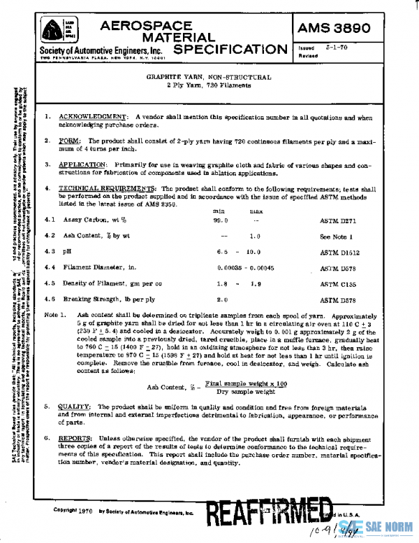 SAE AMS3890 PDF SAE AMS3890 PDF
