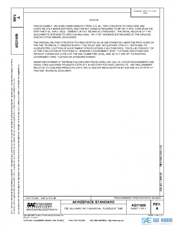 SAE AS21909A PDF SAE AS21909A PDF