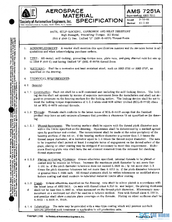SAE AMS7251A PDF