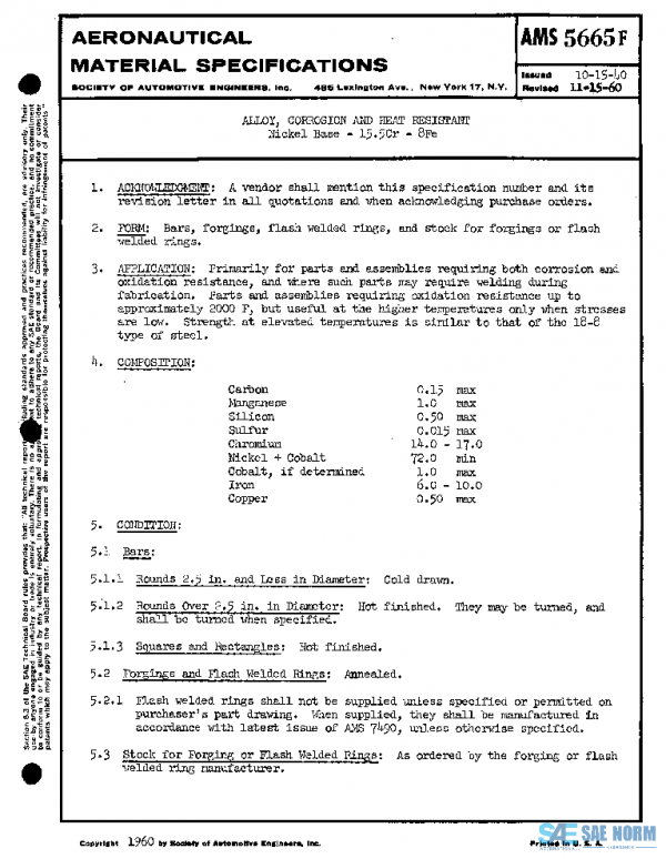 SAE AMS5665F PDF