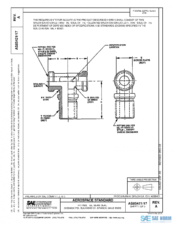 SAE AS85421/17A PDF SAE AS85421/17A PDF