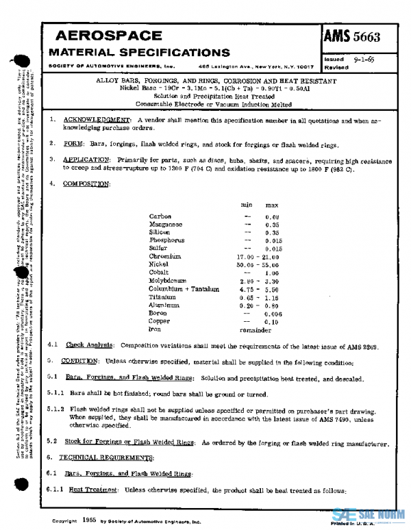 SAE AMS5663 PDF