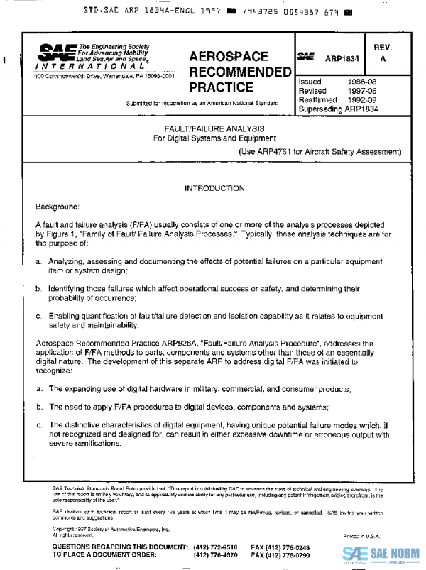 SAE ARP1834A PDF SAE ARP1834A PDF
