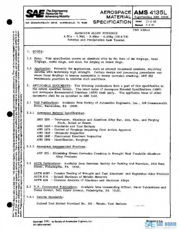 SAE AMS4135L PDF