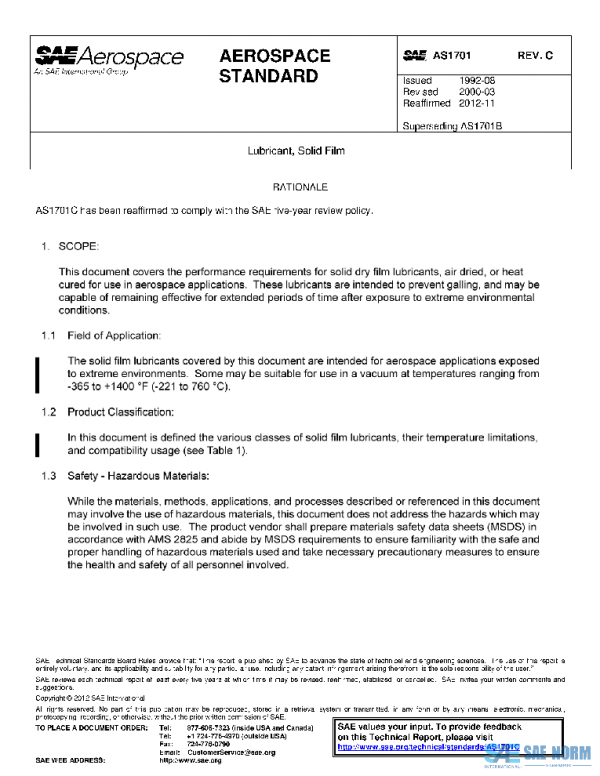 SAE AS1701C PDF SAE AS1701C PDF