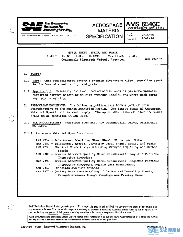 SAE AMS6546C PDF