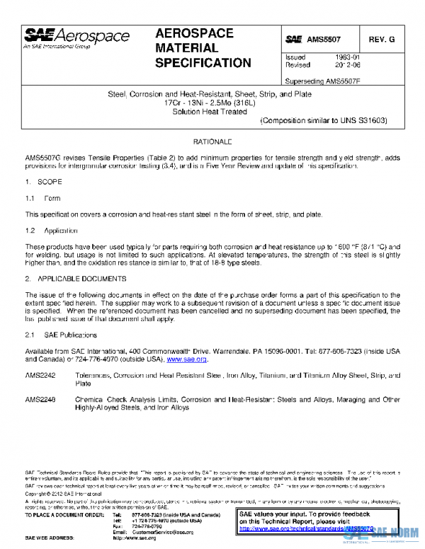SAE AMS5507G PDF