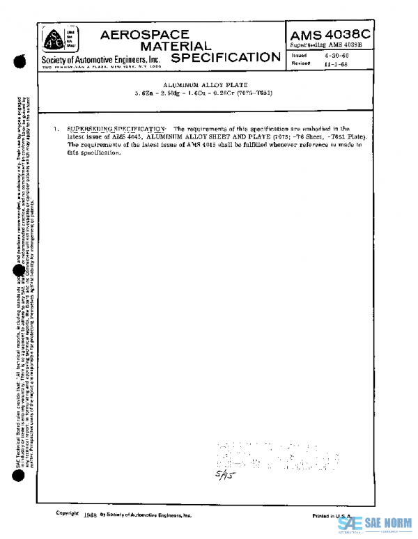 SAE AMS4038C PDF